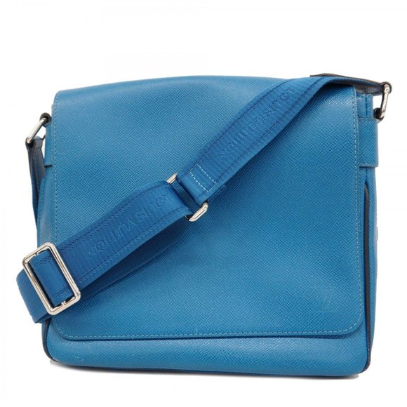 LOUIS VUITTON Other - Louis Vuitton Shoulder Bag Taiga Roman PM M32824 Ocean Men's